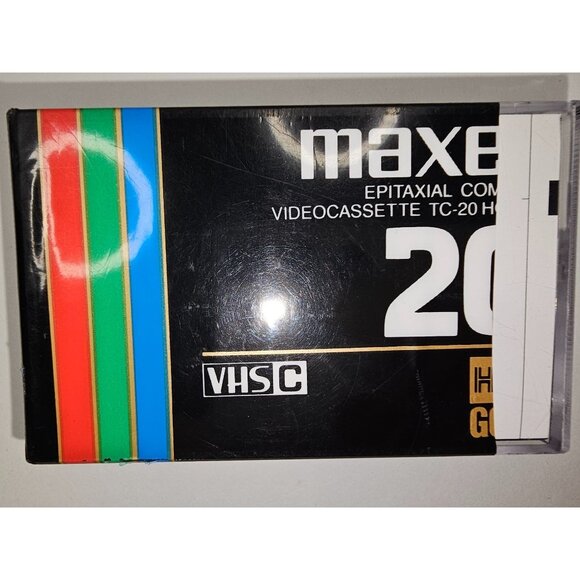 Maxell VHS-C Videocassette TC-20 HGX-Gold 20 Min 1 count - Picture 2 of 4